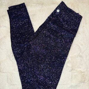 lululemon wunder under hi-rise legging 28" size 4 - crystalline multi